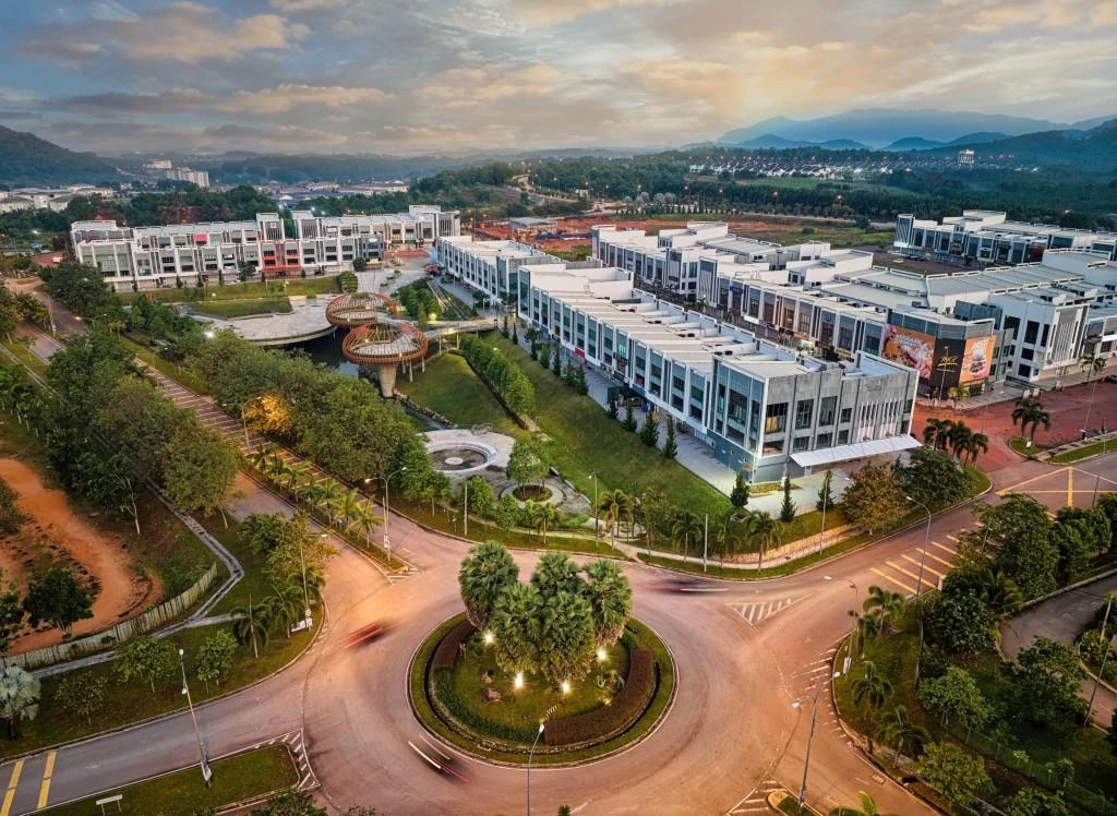 Completed mixed-use township demonstrating integrated urban planning